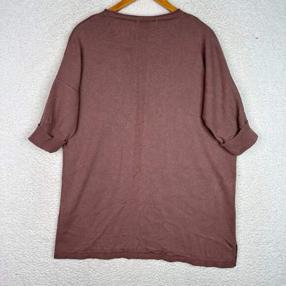 Poetry Silk Cashmere Oversized Knit Tunic Top Size 10 - Picture 7 of 11